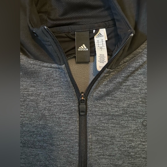 Adidas Gray & Black Full-Zip Jacket - Picture 4 of 9